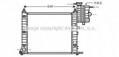 AVA QUALITY COOLING ms2349 -  Радиатор, охлаждение двигателя